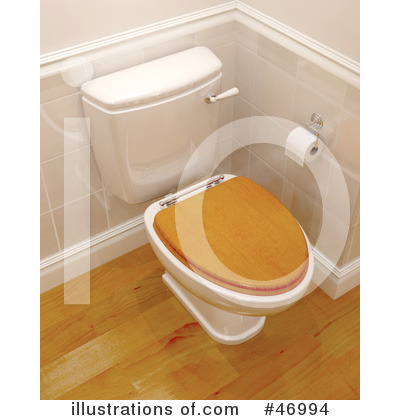 Royalty-Free (RF) Bathroom Clipart Illustration by KJ Pargeter - Stock Sample #46994