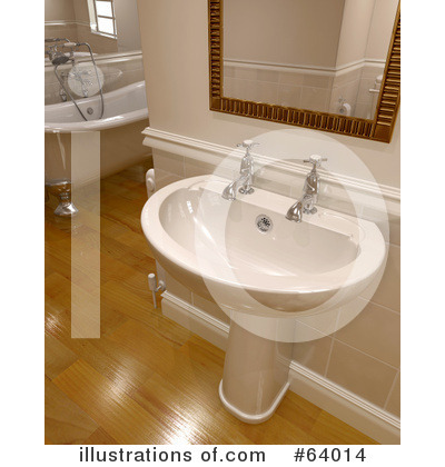 Royalty-Free (RF) Bathroom Clipart Illustration by KJ Pargeter - Stock Sample #64014
