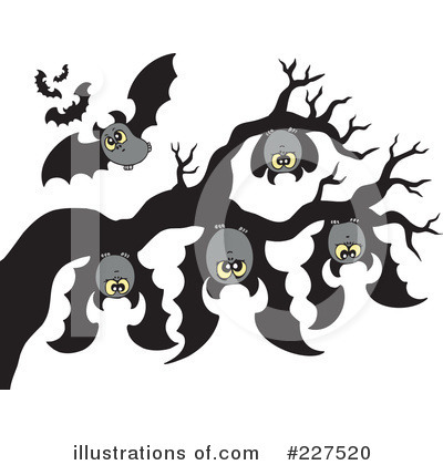 Royalty-Free (RF) Bats Clipart Illustration by visekart - Stock Sample #227520