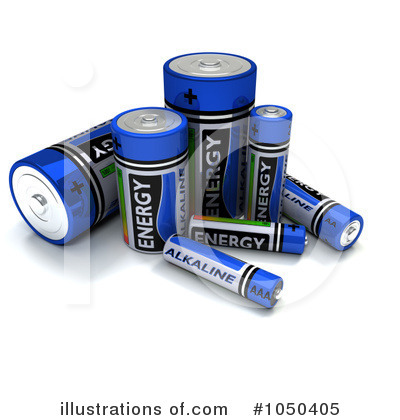 Royalty-Free (RF) Batteries Clipart Illustration by KJ Pargeter - Stock Sample #1050405