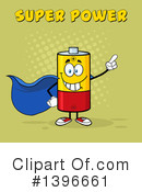 Battery Character Clipart #1396661 by Hit Toon