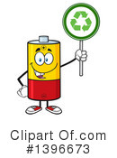 Battery Character Clipart #1396673 by Hit Toon