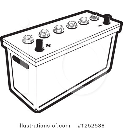 Royalty-Free (RF) Battery Clipart Illustration by Lal Perera - Stock Sample #1252588
