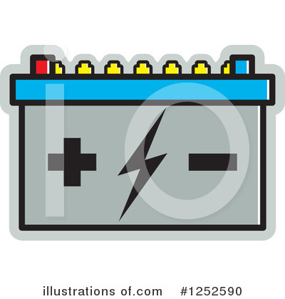 Royalty-Free (RF) Battery Clipart Illustration by Lal Perera - Stock Sample #1252590