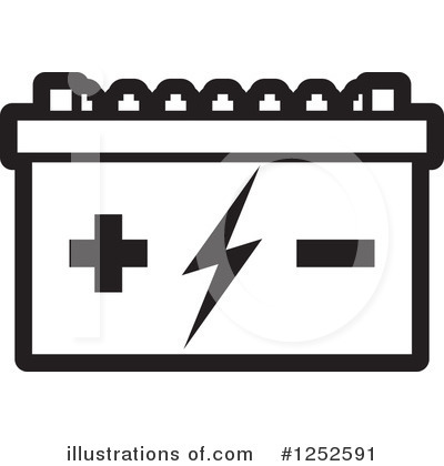 Royalty-Free (RF) Battery Clipart Illustration by Lal Perera - Stock Sample #1252591