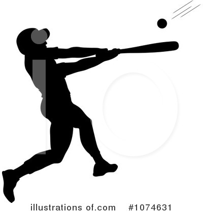 Royalty-Free (RF) Batting Clipart Illustration by Pams Clipart - Stock Sample #1074631