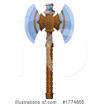 Royalty-Free (RF) Battle Axe Clipart Illustration by Vector Tradition SM - Stock Sample #1774805