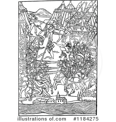 Royalty-Free (RF) Battle Clipart Illustration by Prawny Vintage - Stock Sample #1184275