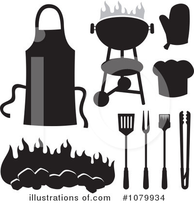 Royalty-Free (RF) Bbq Clipart Illustration by Any Vector - Stock Sample #1079934