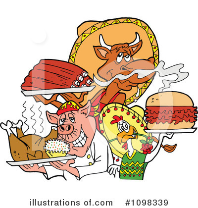 Burger Clipart #1098339 by LaffToon