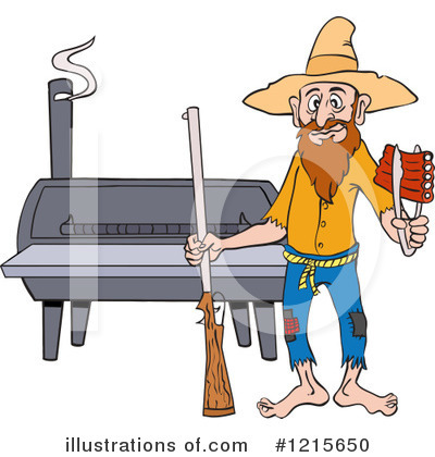 Royalty-Free (RF) Bbq Clipart Illustration by LaffToon - Stock Sample #1215650