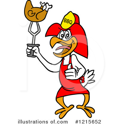 Royalty-Free (RF) Bbq Clipart Illustration by LaffToon - Stock Sample #1215652