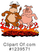 Bbq Clipart #1239571 by LaffToon