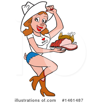 Royalty-Free (RF) Bbq Clipart Illustration by LaffToon - Stock Sample #1461487