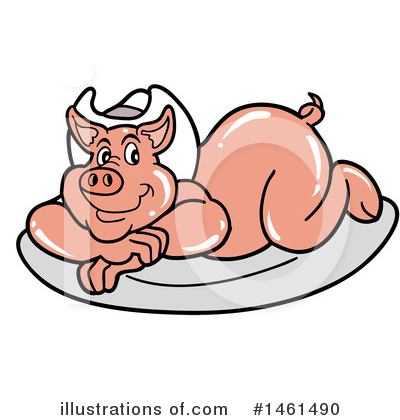 Royalty-Free (RF) Bbq Clipart Illustration by LaffToon - Stock Sample #1461490