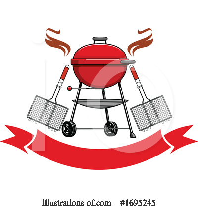 Grilling Clipart #1695245 by Vector Tradition SM