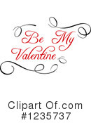 Be My Valentine Clipart #1235737 by Vector Tradition SM