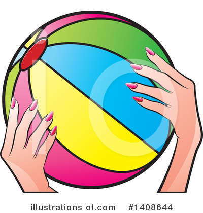 Royalty-Free (RF) Beach Ball Clipart Illustration by Lal Perera - Stock Sample #1408644