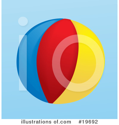 Royalty-Free (RF) Beach Ball Clipart Illustration by Rasmussen Images - Stock Sample #19692