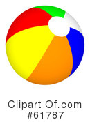 Beach Ball Clipart #61787 by ShazamImages