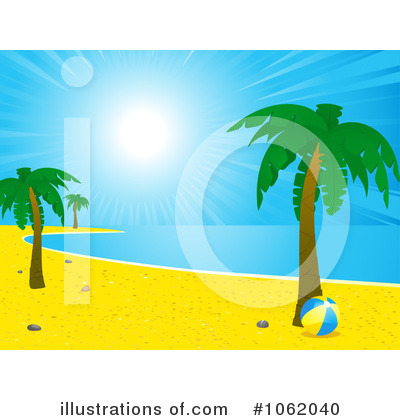 Royalty-Free (RF) Beach Clipart Illustration by elaineitalia - Stock Sample #1062040