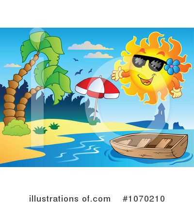 Tropical Beach Clipart #1070210 by visekart