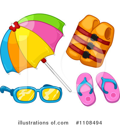 Beach Umbrella Clipart #1108494 by BNP Design Studio