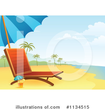 Royalty-Free (RF) Beach Clipart Illustration by Qiun - Stock Sample #1134515