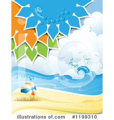 Royalty-Free (RF) Beach Clipart Illustration by merlinul - Stock Sample #1199310
