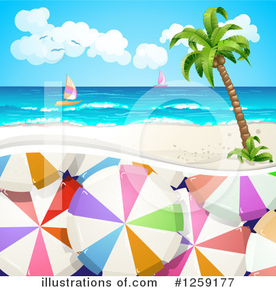 Royalty-Free (RF) Beach Clipart Illustration by merlinul - Stock Sample #1259177
