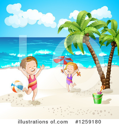 Royalty-Free (RF) Beach Clipart Illustration by merlinul - Stock Sample #1259180