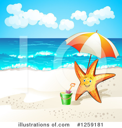 Royalty-Free (RF) Beach Clipart Illustration by merlinul - Stock Sample #1259181