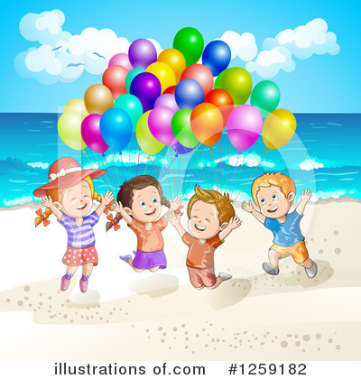 Royalty-Free (RF) Beach Clipart Illustration by merlinul - Stock Sample #1259182