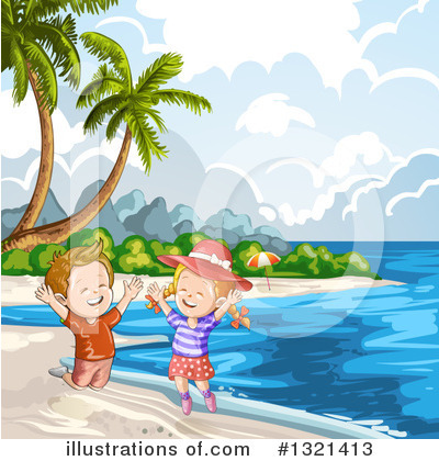 Royalty-Free (RF) Beach Clipart Illustration by merlinul - Stock Sample #1321413