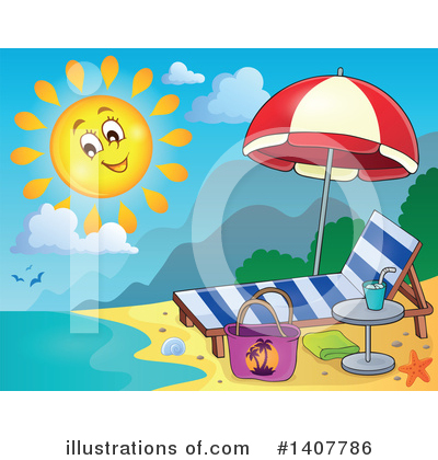 Sun Bathing Clipart #1407786 by visekart