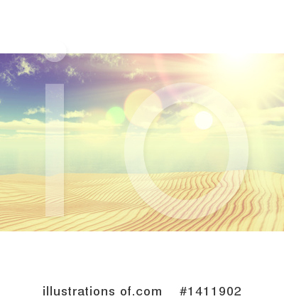 Royalty-Free (RF) Beach Clipart Illustration by KJ Pargeter - Stock Sample #1411902