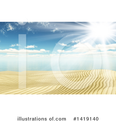 Royalty-Free (RF) Beach Clipart Illustration by KJ Pargeter - Stock Sample #1419140