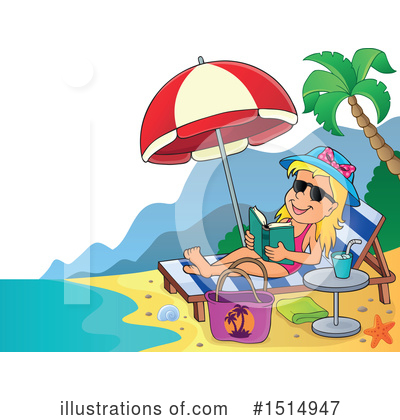 Royalty-Free (RF) Beach Clipart Illustration by visekart - Stock Sample #1514947
