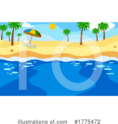 Royalty-Free (RF) Beach Clipart Illustration by Hit Toon - Stock Sample #1775472