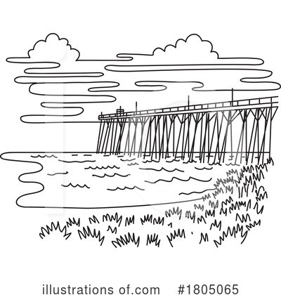Royalty-Free (RF) Beach Clipart Illustration by patrimonio - Stock Sample #1805065