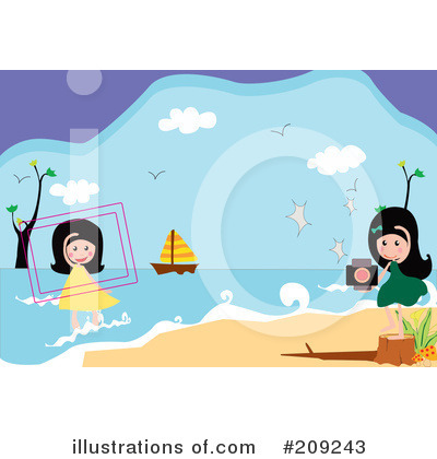 Royalty-Free (RF) Beach Clipart Illustration by mayawizard101 - Stock Sample #209243