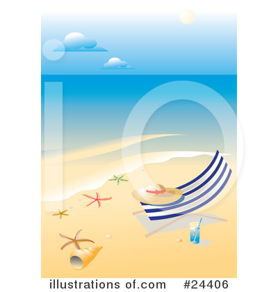 Royalty-Free (RF) Beach Clipart Illustration by Eugene - Stock Sample #24406