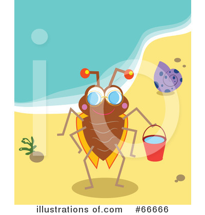 Royalty-Free (RF) Beach Clipart Illustration by Prawny - Stock Sample #66666