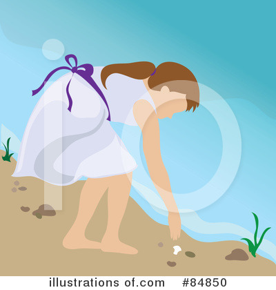 Beach Combing Clipart #84850 by Pams Clipart