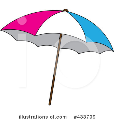 Royalty-Free (RF) Beach Umbrella Clipart Illustration by Pams Clipart - Stock Sample #433799