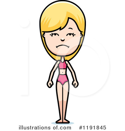 Royalty-Free (RF) Beach Woman Clipart Illustration by Cory Thoman - Stock Sample #1191845