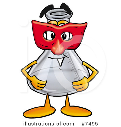 Royalty-Free (RF) Beaker Clipart Illustration by Mascot Junction - Stock Sample #7495