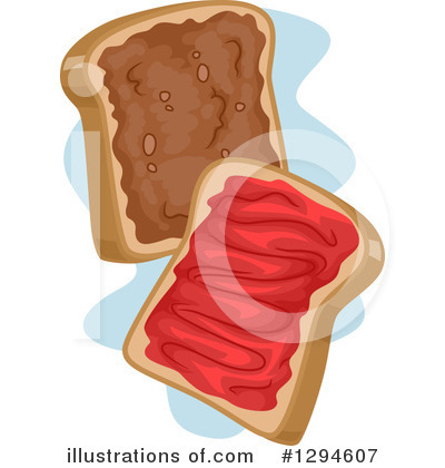 Royalty-Free (RF) Beanut Butter And Jelly Clipart Illustration by BNP Design Studio - Stock Sample #1294607