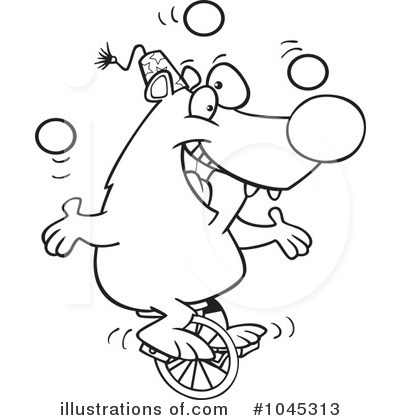 Royalty-Free (RF) Bear Clipart Illustration by toonaday - Stock Sample #1045313