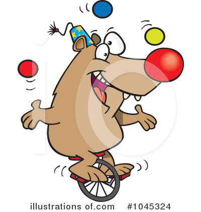 Royalty-Free (RF) Bear Clipart Illustration by toonaday - Stock Sample #1045324
